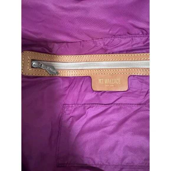 MZ Wallace Medium Metro Tote Quilted All Over Star Print bag Rare - Picture 9 of 13